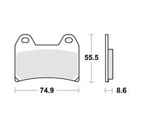 Plaquettes De Frein Sinter SV TRW 787.16.84 Pour APRILIA 50 AMICO LX 1996-1997
