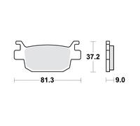 Jeu de plaquettes de frein TRW MCB806SRM