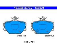 Jeu de plaquettes de frein ATE 13.0460-3979.2, avant