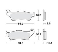 Plaquettes De Frein STD TRW LUCAS 787.06.11 Pour BMW 1200 R GS (K25) 2004-2012