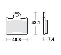Jeu de plaquettes de frein TRW MCB831EC