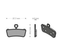 PLAQUETTES DE FREIN VÉLO E-BIKE AVID XO-ELIXIR TRAIL SRAM RSC RS-R-T BRENTA 225