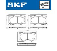 SKF Plaquettes de frein VKBP 80135 A – Kit pour frein à disque