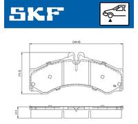 SKF VKBP 80251 Plaquettes de frein