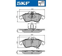 SKF VKBP 80254 Plaquettes de frein