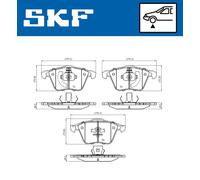 SKF VKBP 80272 Plaquettes de frein