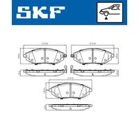 SKF VKBP 80305 A Plaquettes de frein