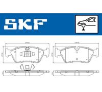 SKF Kit de plaquettes de frein VKBP 80399