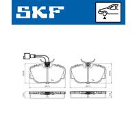 SKF VKBP 80480 E Plaquettes de frein