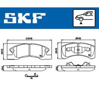 SKF VKBP 80490 A Plaquettes de frein