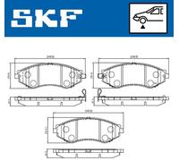 SKF VKBP 80570 A Plaquettes de frein