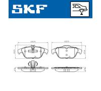 Plaquettes de frein VKBP 90114 SKF pour MERCEDES-BENZ CLASSE C T-Model CLASSE C
