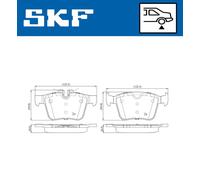 Kit de plaquettes de frein, frein à disque SKF VKBP 90142