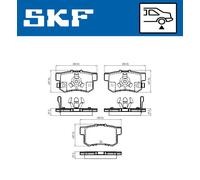 SKF VKBP 90397 A Plaquettes de frein