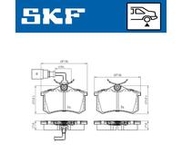 Kit de plaquettes de frein, frein à disque SKF VKBP 90452 E