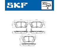 SKF VKBP 90576 A Plaquettes de frein