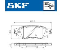 SKF VKBP 90630 Plaquettes de frein