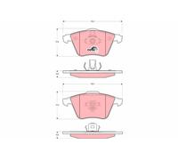 PLAQUETTES DE FREIN VOLVO P. S40/V50 04-/SAAB 9-3 ROUES 17