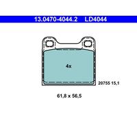 PLAQUETTES DE FREIN VOLVO T. C70/S70/V70 95-05 CERAMIC