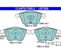 PLAQUETTES DE FREIN VW P. EOS/GOLF/PASSAT 1.4-3.6 05-15 CERAMIC