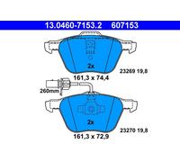 PLAQUETTES DE FREIN VW P. SHARAN/T4 1.8-2.8 90-10 AVEC CAPTEUR