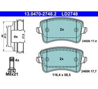PLAQUETTES DE FREIN VW T. GOLF 1.4-3.2 03-09 CÉRAMIQUE