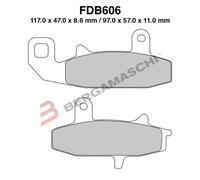 PLAQUETTES DE FREINS MOTO POUR FDB606P SUZUKI DR S BIG 750 89>89 88>88
