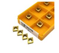 Plaquettes de tournage en carbure Porte-outil de t 10 pièces CCMT060204 15TF 6020 outils de tournage en alliage dur for lame coupe tour acier inoxydable(CCMT060204 6020)