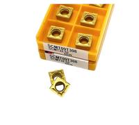 Plaquettes de tournage en carbure Porte-outil de t 10 pièces SCMT09T304 SCMT09T308 15TF 6020 735 outil de tournage interne en alliage dur lame d'outil fraisage(SCMT09T308 6020)