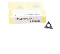 Plaquettes de tournage en carbure Porte-outil de t 10 Pièces TPGH080202 090204 110302 110304L-F LF6018 Outils D'alésage En Alliage Dur Coupe De S'applique À L'acier Inoxydable(TPGH090204L-F LF6018)