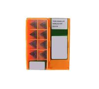 Plaquettes de tournage en carbure Porte-outil de t Lame triangulaire Indexable en alliage dur TNMG160408-OPF, 10 pièces, adaptée à l'acier inoxydable