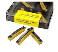 Plaquettes de tournage en carbure Porte-outil de t Lames De Coupe For Tour À Métaux, En Alliage Dur, Fendues, N123G2-0300-TF 4225, 10 Pièces(N123G2-0400-TF 4225)