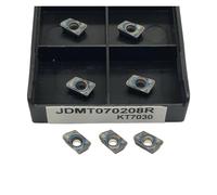 Plaquettes de tournage en carbure Porte-outil de t Outil de tournage externe en alliage dur, 10 pièces, JDMT070208R KT8030 KT7030 JDMT070204R KT8060(JDMT070208R KT7030)