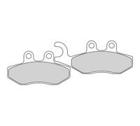 PLAQUETTES DISQUES DE FREIN FERODO SINTER FDB2142SM POUR SCOOTER GILERA NEXUS...