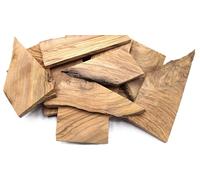 Plaquettes en Bois d'Olivier, Chutes Aléatoires pour Sculpture et Marqueterie, 400g, Origine France