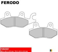 Plaquettes Ferodo de frein arrière - Kymco 200 Yager 2004-2013