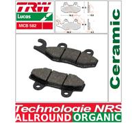 TRW Kit plaquettes frein MCB582 Organic Allround pour Triumph Bonneville 2017 essieu arrière