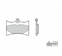 Plaquettes frein moto arrière BREMBO KTM EXC 600 1987 07GR5605