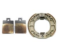 Plaquettes Frein Pour PIAGGIO Pour Zip 50 2000-2008 2T 4T 2000-2011 Pour VESPA ET4 125 96-99 LXV LXV125 S S125 2007-2013 S 50 Jeu Plaquettes De Frein Et Tambour(Copper Set)