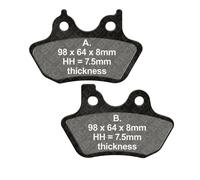 Ebc Epfa-hh Series Epfa400hh Sintered Brake Pads Noir