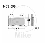 Plaquettes Frein Std TRW Lucas 787.18.09 Yamaha 1600 XV A Sauvage Star 1999-2004