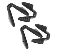 Plaquettes Nasales à Visser pour Lunettes, U en Caoutchouc Noir, 4pcs