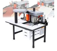 Plaqueuse de chant portable double face avec réservoir de fusion de colle de 1000 ml, température réglable de 170 à 190 ºC pour projets de travail du bois