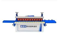Plaqueuse de chants à alimentation automatique, double usage incurvé et droit avec coupe automatique for le travail du bois et l'amélioration de l'habitat