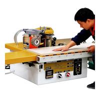 Plaqueuse De Chants Courbes De 220 Lb,Pour Le Travail Du Bois,Avec Double Encollage,Coupe Automatique Du Ruban,ContrôLe NuméRique De La TempéRature Et Vitesse RéGlable.Convient à Divers Types B