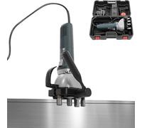 Plaqueuse de chants électrique for conduits, compacteur de conduits d'air portable 1400 W, for épaisseur de 0,8 à 1,25 mm, vitesse de 4 à 10 m/min, for conduits ronds, carrés