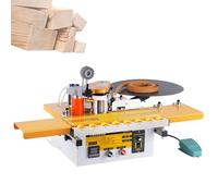 Plaqueuse de chants pour le travail du bois, plaqueuse de chants portable 1200 W avec alimentation et coupe automatiques, température et vitesse réglables, double mode de placage