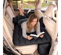 Plasaig Matelas gonflable pour voiture, 128 x 70 cm, matelas gonflable pour siège arrière et coffre, lit de voyage portable avec 2 coussins, matelas de coffre plus épais pour camping, extérieur et