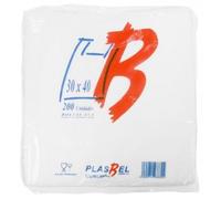 Plasbel Lot de sacs en plastique avec anses 30 x 40 cm. (200 unidades)