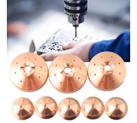 Plasma 600 Kit de consommables de rechange : 5 embouts de buse 120826 + 3 boucliers de frein 120828 pour chalumeau de coupe PMX 600, matériau cuivre